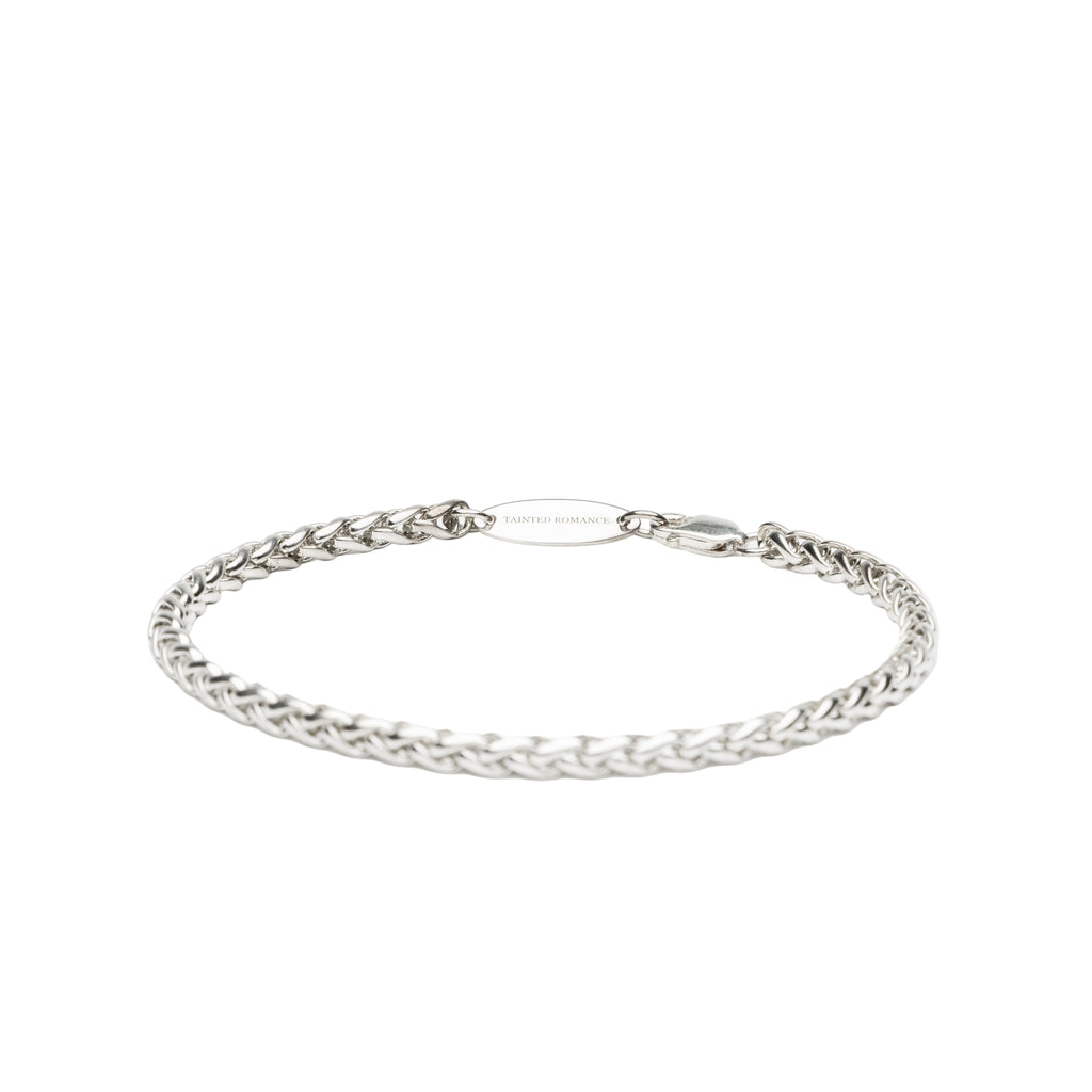 Silver chain bracelet