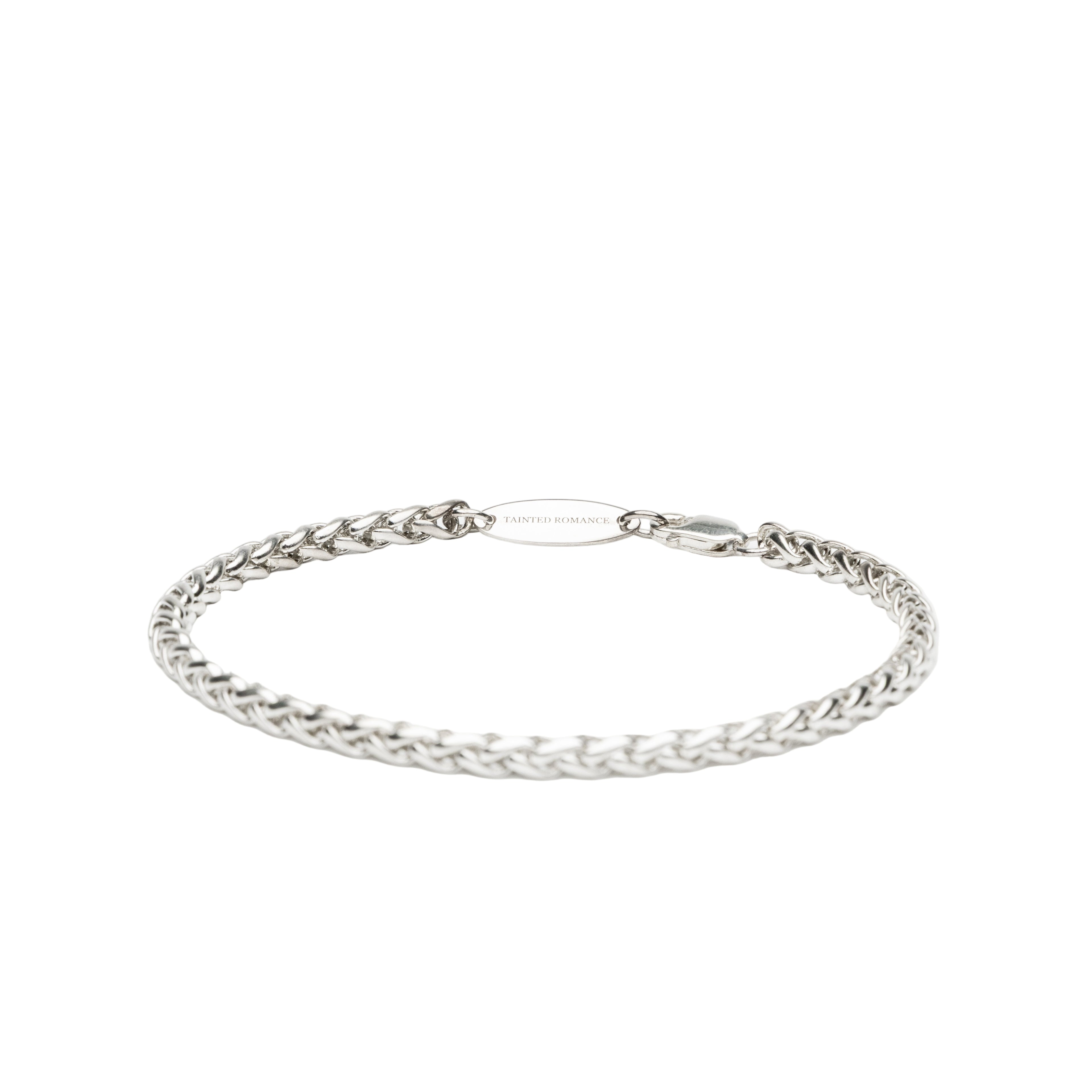 Silver chain bracelet