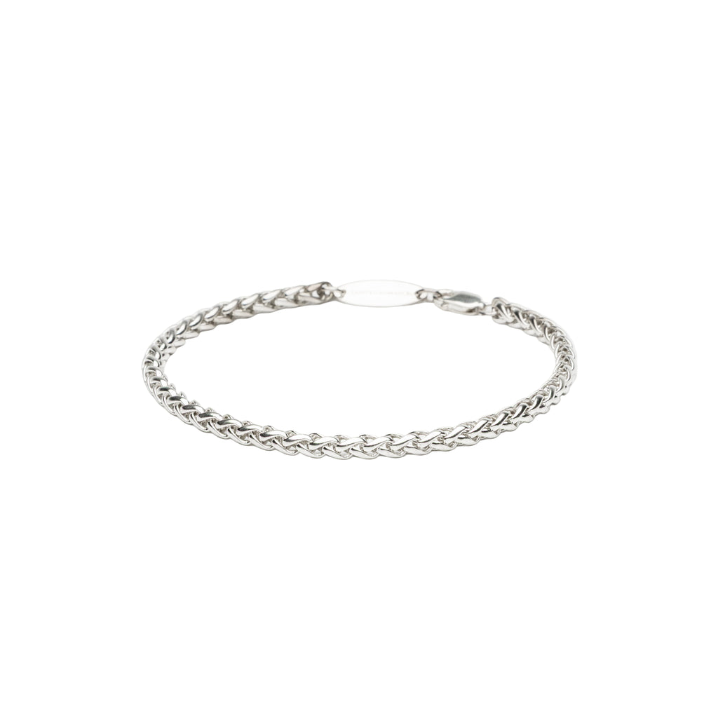 Silver chain bracelet