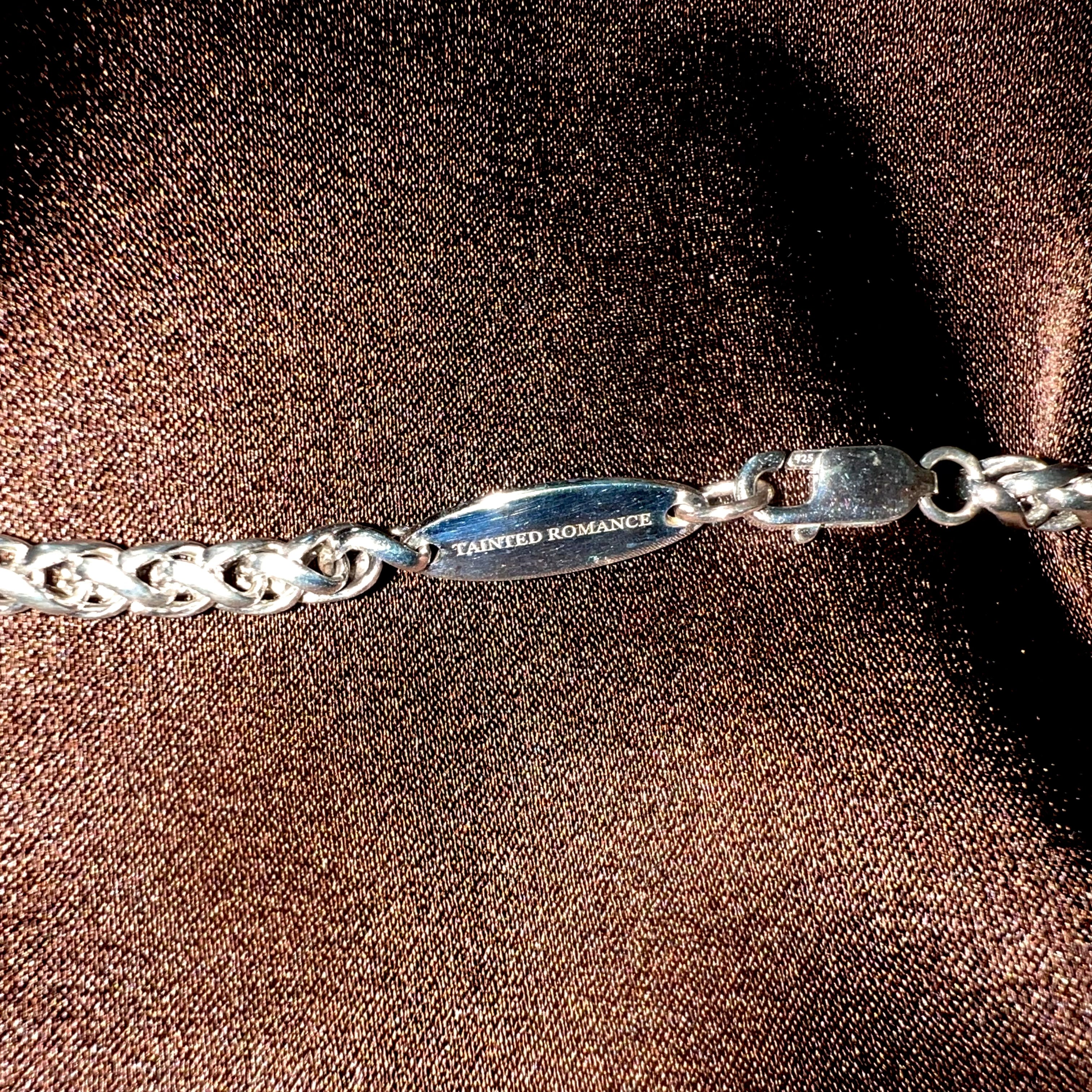 Silver chain bracelet