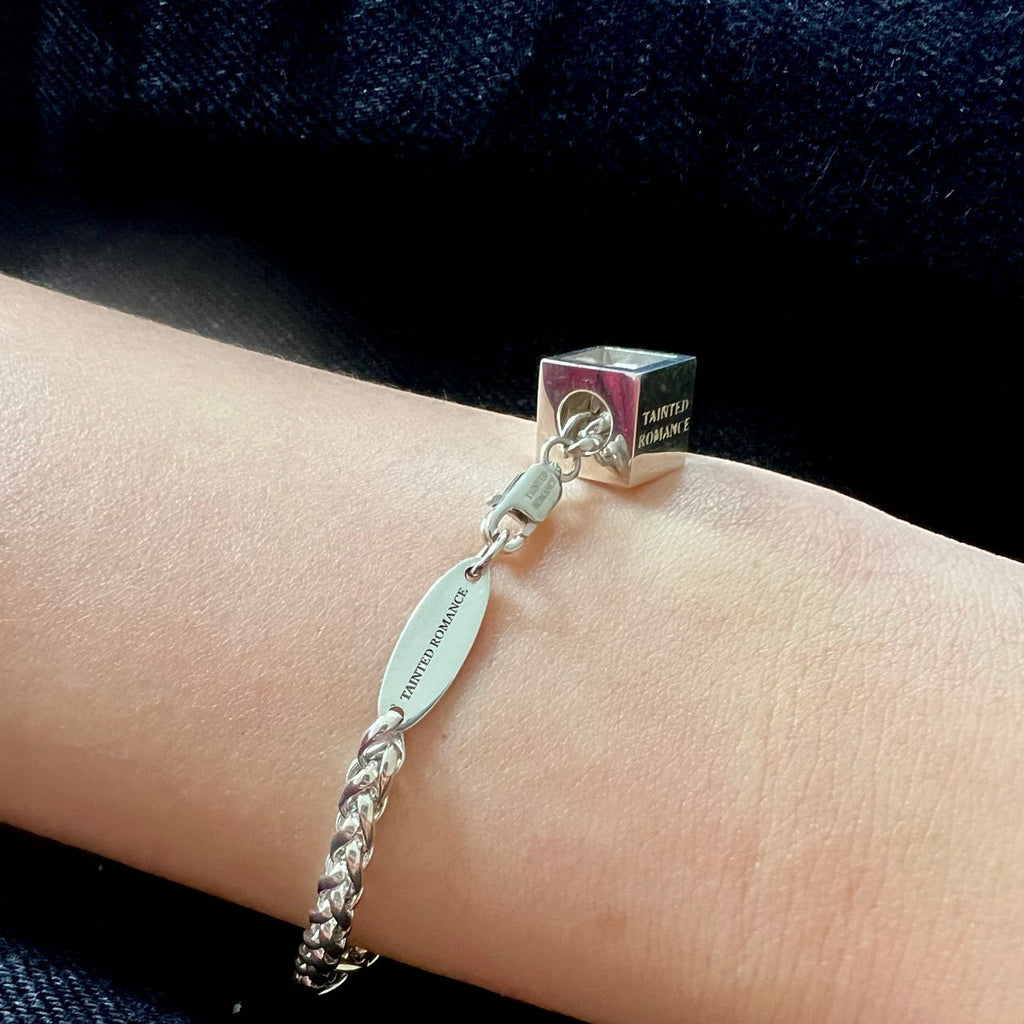 Silver chain bracelet