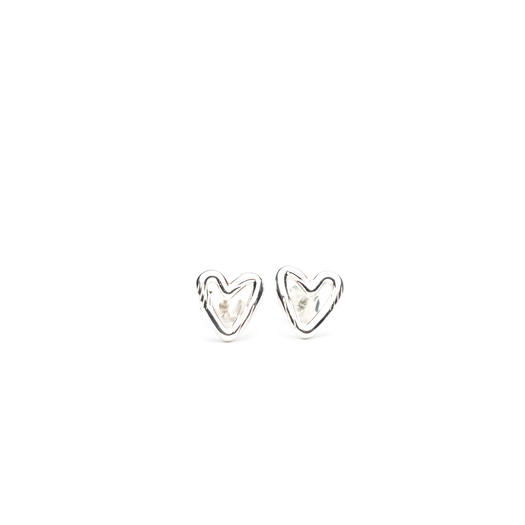 Open Heart Studs Earring