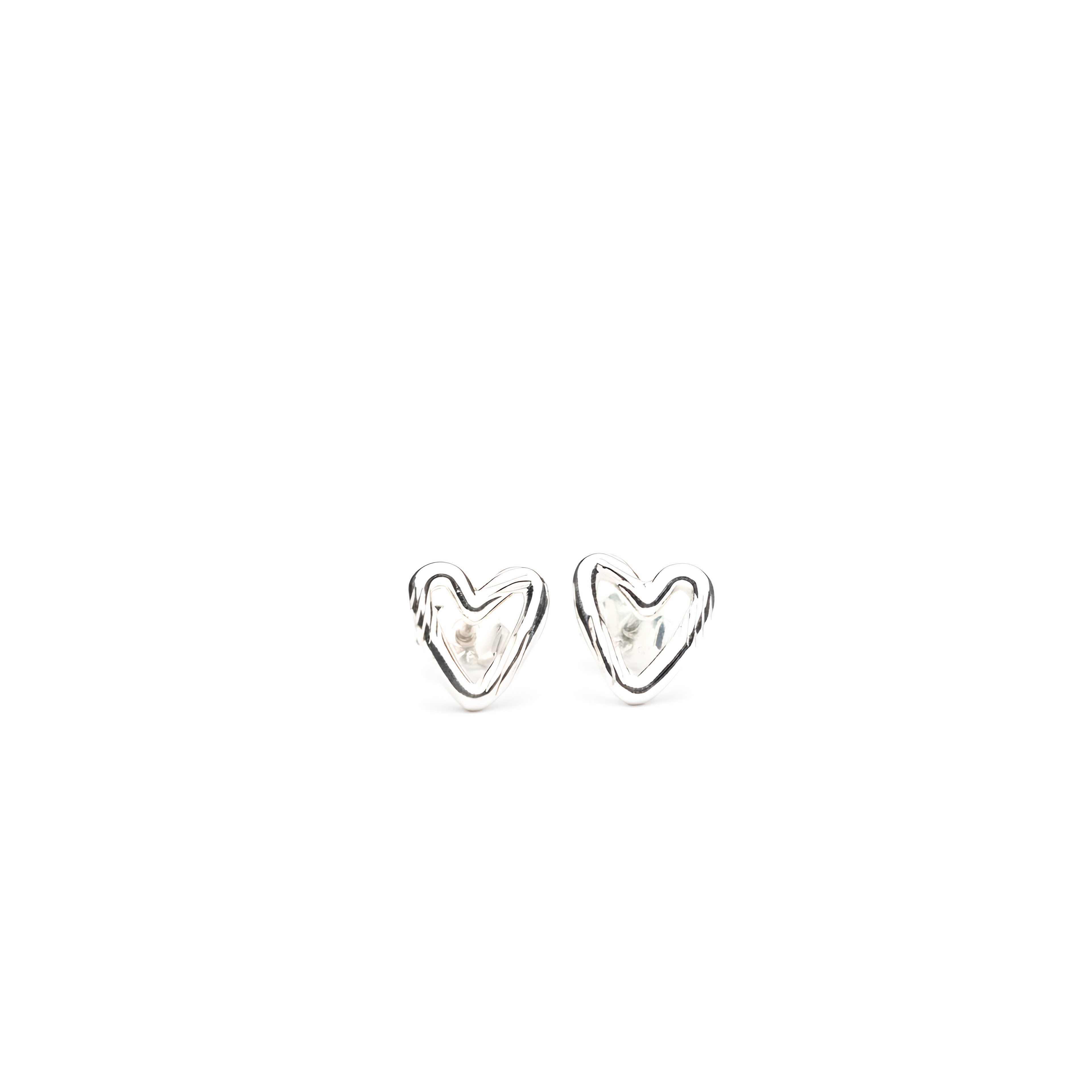 Open Heart Studs Earring