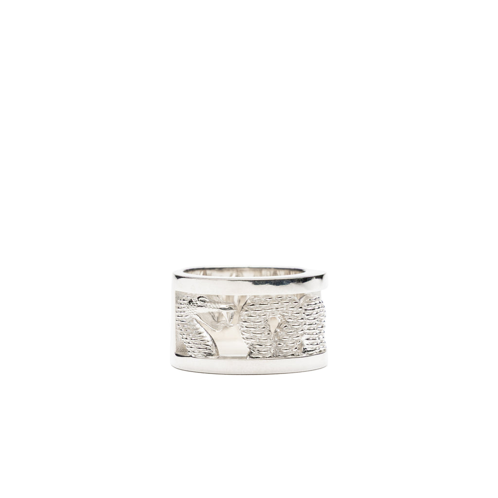 Silver snake ring